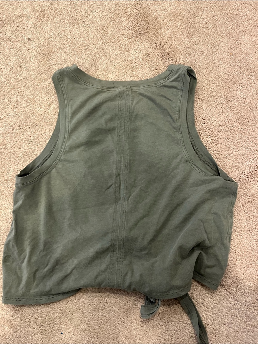 lululemon athletica Olive Tie-Front Cropped Tank - Women